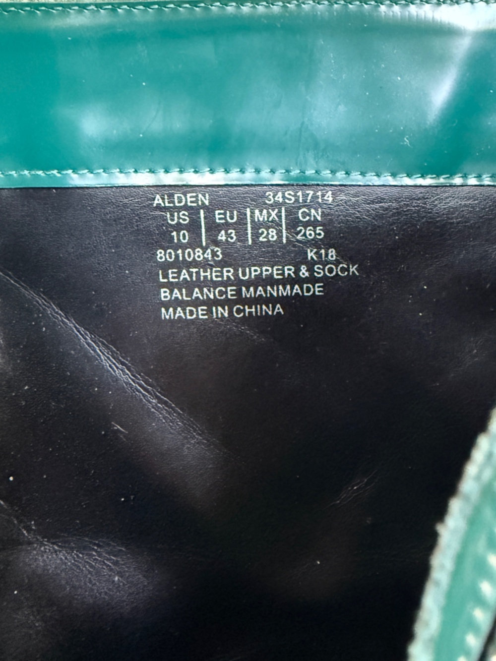 CK Jeans Emerald Green Leather Ankle Boots with Side Zipper - Picture 5 of 5